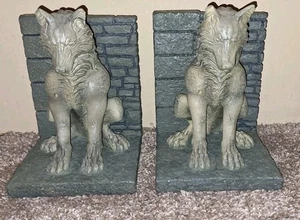 Juego de Sujetalibros Juego de Tronos Casa Stark Direwolf Pesado 8" 2012 - Imagen 1 de 17