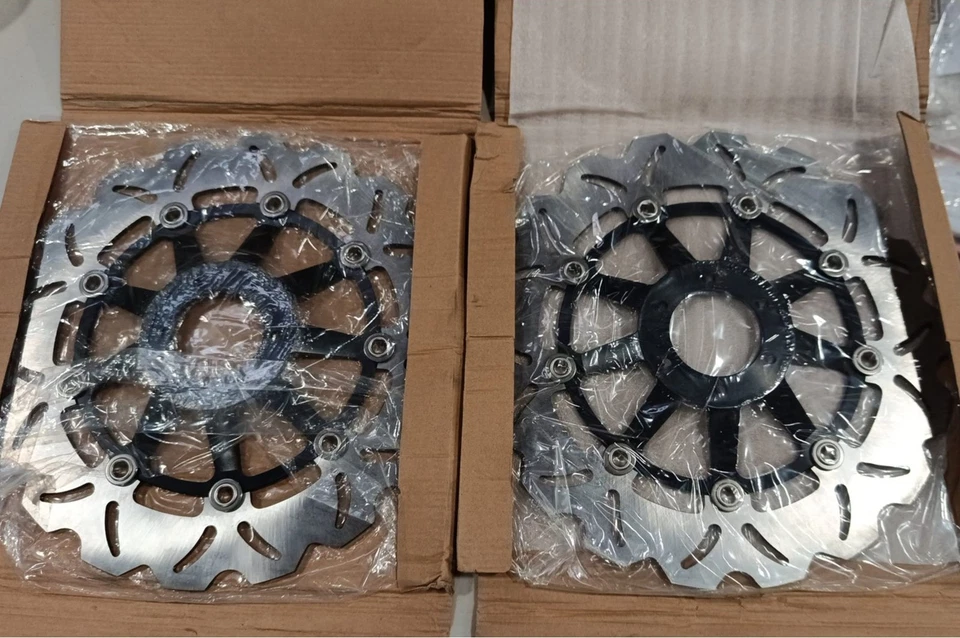 Front Brake Rotors For Honda RVF 750 R 1994-1998 CBR 1100 XX Blackbird 1997-1998 - Imagem 1 de 4