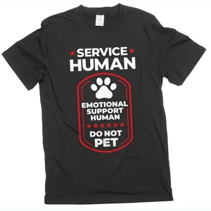Camiseta de apoyo emocional de servicio humano para hombre Camiseta divertida de decir camiseta de broma - Imagen 1 de 13