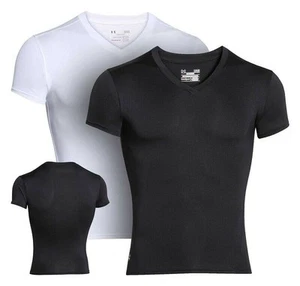 Under Armour 1216010 UA Tactical Tee HeatGear Compression V-Neck T-Shirt - Picture 1 of 5