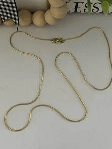 STERLINGSILBER ITALIEN Gold Schlangenkette 3,9 Gramm 20" sehr schön! - Bild 1 von 6
