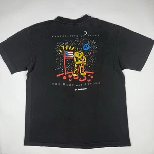 Vintage Mens T-Shirt Apollo 11 Lunar Landing Moon USA Size Large - Picture 1 of 7