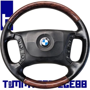 BMW 5er E39 Holzlenkrad Muschelahorn Multifunktionslenkrad Mit Airbag 6756414 - Bild 1 von 13