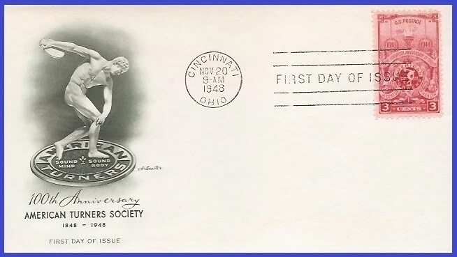USA4 # 979 U/A ARTMASTER FDC   American Turners Society - Image 1 of 1