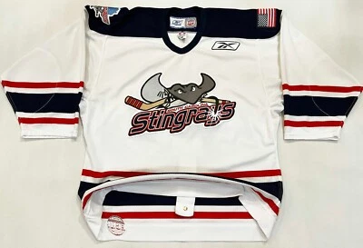 Camiseta deportiva de hockey Reebok auténtica South Carolina Stingrays ECHL talla 48 blanca en blanco Foto 1 de 4