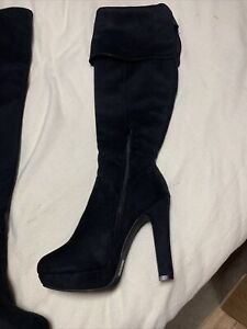 Women's Thigh High Boots Chunky Heel Platform Over The Knee Boots