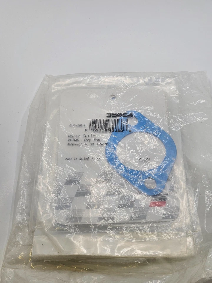 (CANTIDAD 10) Junta de salida de refrigerante del motor Fel-Pro 35064 para Dodge Plymouth V8 6 Foto 1 de 4
