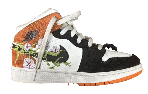 Nike Air Jordan 1 Mid SE ""Basketball Blossom"" DQ8390 100 GS taglia 5 5