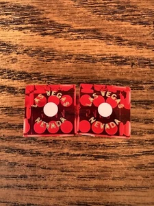 One Pair Dice - Bellagio Casino - NEW logo -mixed numbers - Las Vegas NV - Red - Picture 1 of 3