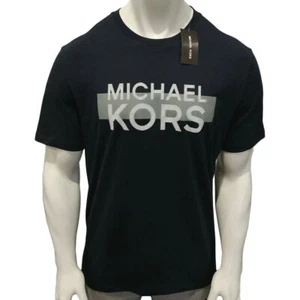 MSRP $58.99 NWT MICHAEL KORS MEN'S NAVY CREW NECK SHORT SLEEVE T-SHIRT SIZE XL - Picture 1 of 6