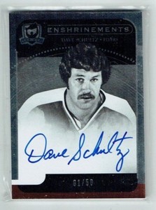 11-12 UD Upper Deck The Cup Enshrinements  Dave Schultz  1/50 First Card  Auto