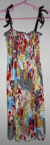 "Romantic SiNi" Dress Girl's Size Medium Butterfly, geo graphics TUBE DRESS - Picture 1 of 7