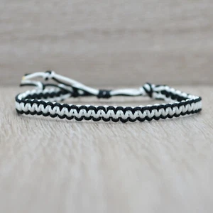 Bracciale corda bianco nero calcio ascoli cesena juve siena udinese spezia - Foto 1 di 8