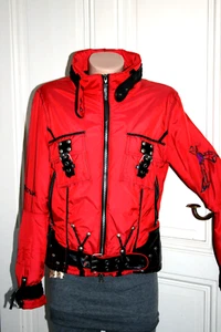 SPORTALM Ski Jacke rot glänzend Recco Rescue guter Zustand in Gr. 38 - Bild 1 von 13