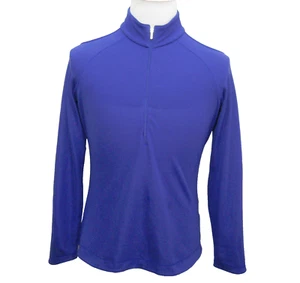 NIKE GOLF Women's Medium Blue 1/2 Zip Athletic Long Sleeve Dri-Fit Shirt Top - Picture 1 of 4