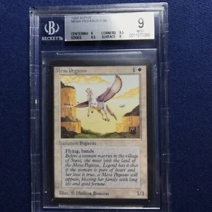 MTG Alpha Mesa Pegasus C W BGS 9 Quad++ MINT (Gem Mint corners, edges) 1993 - Picture 1 of 2
