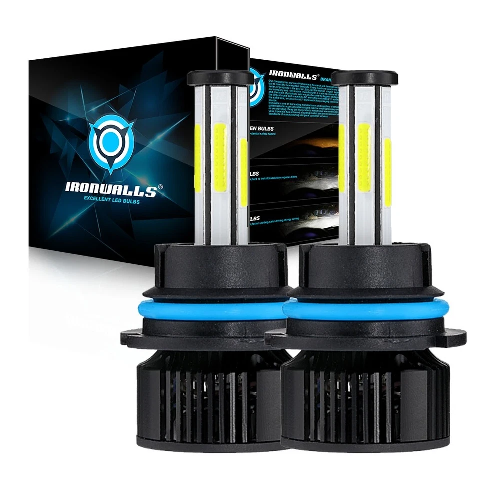 For Ford F-150 F-250 F-350 Super Duty 9007 6-Sides LED Headlight Bulbs Kit 6500K - Image 1 of 4