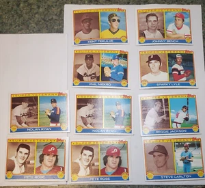 10 Topps tarjeta de béisbol SUPER VETERAN, Rose, Jackson, Ryan, Bench, Lyle, Carlton - Imagen 1 de 24