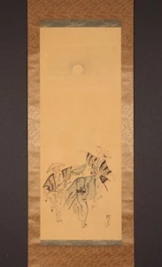 dr2650 Hanging Scroll "Bon Festival Dance" by Suga Tatehiko (1878-1963) - Picture 1 of 12