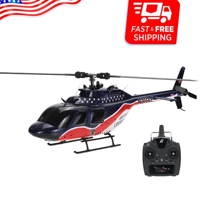 RC Helicopter Eachine E186 1:27 Bell-206 Scale 2.4G 6CH Dual Brushless RTF - Image 1 of 4