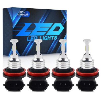 For Nissan X-Trail 2016-2018 LED Headlight Bulbs White High/Low Beam H11+H11 Kit - Изображение 1 из 4