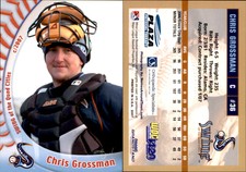 Chris Grossman 2007 Grandstand Swing of the Quad Cities #NNO Card *AutographDen*
