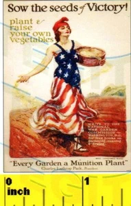 Impresión de póster patriótico miniatura del 4 de julio - Casa de muñecas escala 1:12 - Imagen 1 de 1