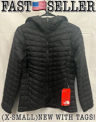 The North Face Women's Thermoball Hoodie Jacket Black Matte, X-Small - NWT! - Image 1 of 4