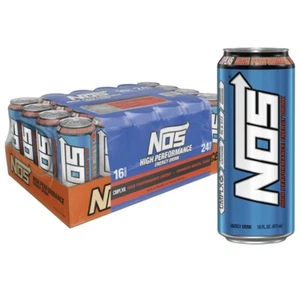 New- NOS Original High Performance Energy Drink, 16 fl.oz. ( Pack of 24 ) - Picture 1 of 6