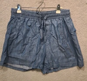 Tronjori Denim Shorts Women's size XXL elastic waist and drawstring New - Picture 1 of 5