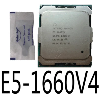 Intel Xeon e5-1660 v4 CPU processor sr2pk 8-core 3.20ghz 20mb flcga 2011-3 140w - Image 1 of 2