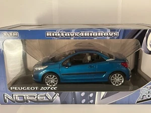 NOREV - PEUGEOT 207 CC BLEU 1:18 - Foto 1 di 9