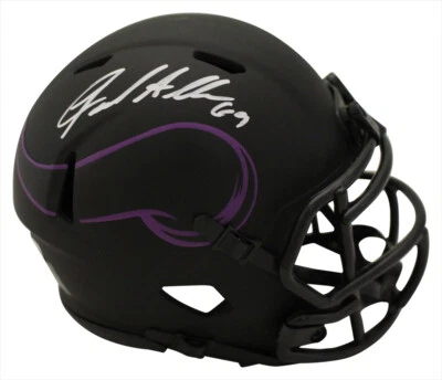 Minicasco Beckett 36272 autografiado por Jared Allen Minnesota Vikings Eclipse Foto 1 de 4