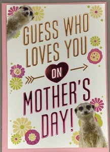 Hallmark Happy Mother's Day Card FUNNY ANIMAL Mom Family Friend 7x4.75 FROM US - Picture 1 of 4