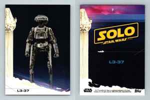 L3-37 #7 Solo : A Star Wars Story 2018 Topps Trading Card