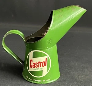 CASTROL MOTOR OIL ½ PINT POURER MEASURING TIN JUG GARAGE FORECOURT DISPLAY CAN - Picture 1 of 12