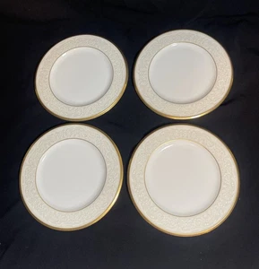 Lot of 4 Noritake White Palace Bone China Japan Bread and Butter plates 6 5/8" - Picture 1 of 6