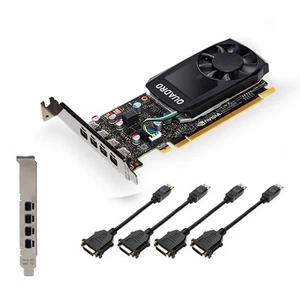 VGA PNY Quadro P1000 v2 4GB DVI GDDR5 (VCQP1000DVIV2-PB) - Foto 1 di 3