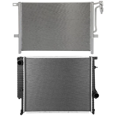 Aluminum Radiator & AC Condenser Cooling Kit For 1999 BMW 328i 328is 323is Foto 1 de 4