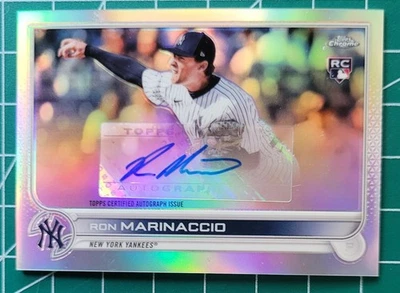 2022 Topps Chrome Update Series - Autographs Ron Marinaccio RC/Auto #AC-RMA  - Image 1 of 2