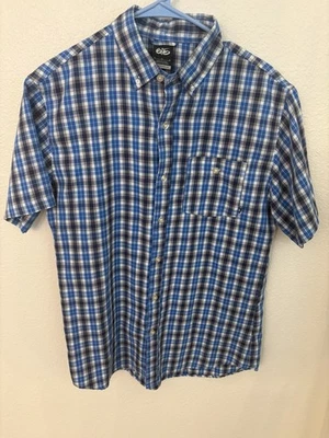 Nike 6.0 Button Up Shirt Mens Medium Plaid Check Short Sleeve Skateboarding Blue - Image 1 of 4