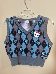 Monster High Alumni Pullover Preppy Uniform Weste Spirit Halloween Gr. Large - Bild 1 von 4
