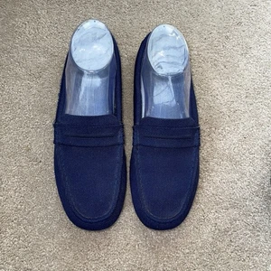 Rothy’s The Driving Loafer Navy Blue Knit Shoes Women’s Size 9 - Picture 1 of 7