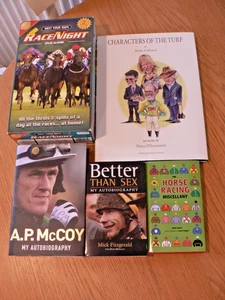 HORSE RACING INTEREST. 4 BOOKS + RACE NIGHT GAME. A.P. McCOY, MICK FITZGERALD - Picture 1 of 9