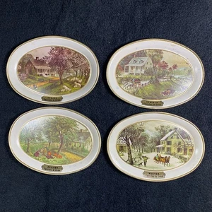 Currier And Ives The American Homestead las 4 estaciones  - Imagen 1 de 9