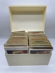 Betty Crocker Recipe Card Library & White Recipe Box Complete Vintage 70's Retro - Picture 1 of 15