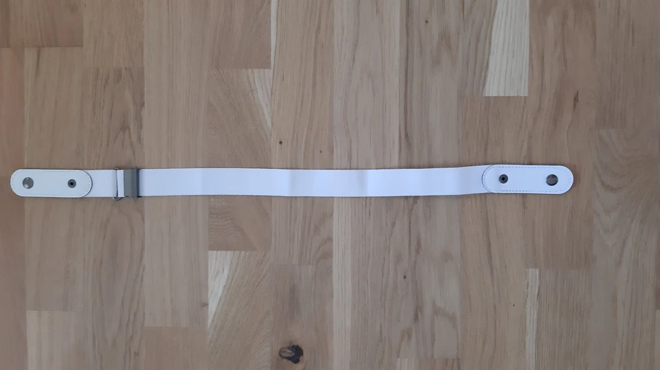 Kinder Gürtel elastisch ohne Schnalle weiß - Bild 1 von 1