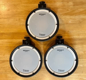 NEW 3X Roland PDX-8 8 inch Dual Zone Mesh Drum Pads Trigger-Black VDrum TD17 TD1 - Picture 1 of 4