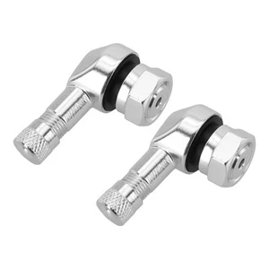 Tubeless Compatible Motorcycle Tire Valves Set of Two Easy Installation - Picture 1 of 48