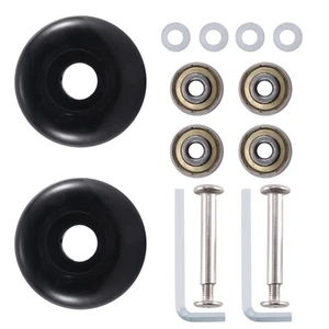 50 x 22 mm 2er Set Gepäck Koffer Ersatzrollen, PU Lenkrolle5541 - Bild 1 von 7